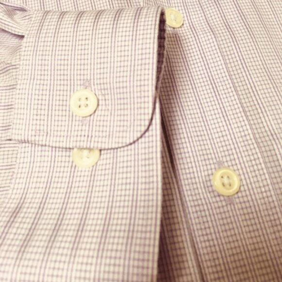 Joseph & Feiss 3X light purple striped long-sleeve button up shirt - Picture 6 of 8